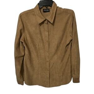 New York & Company Tan Shirt size medium